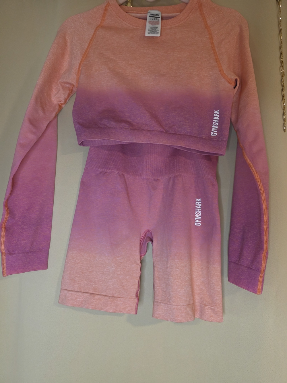 Gymshark Ombre Pink-Purple Seamless Set